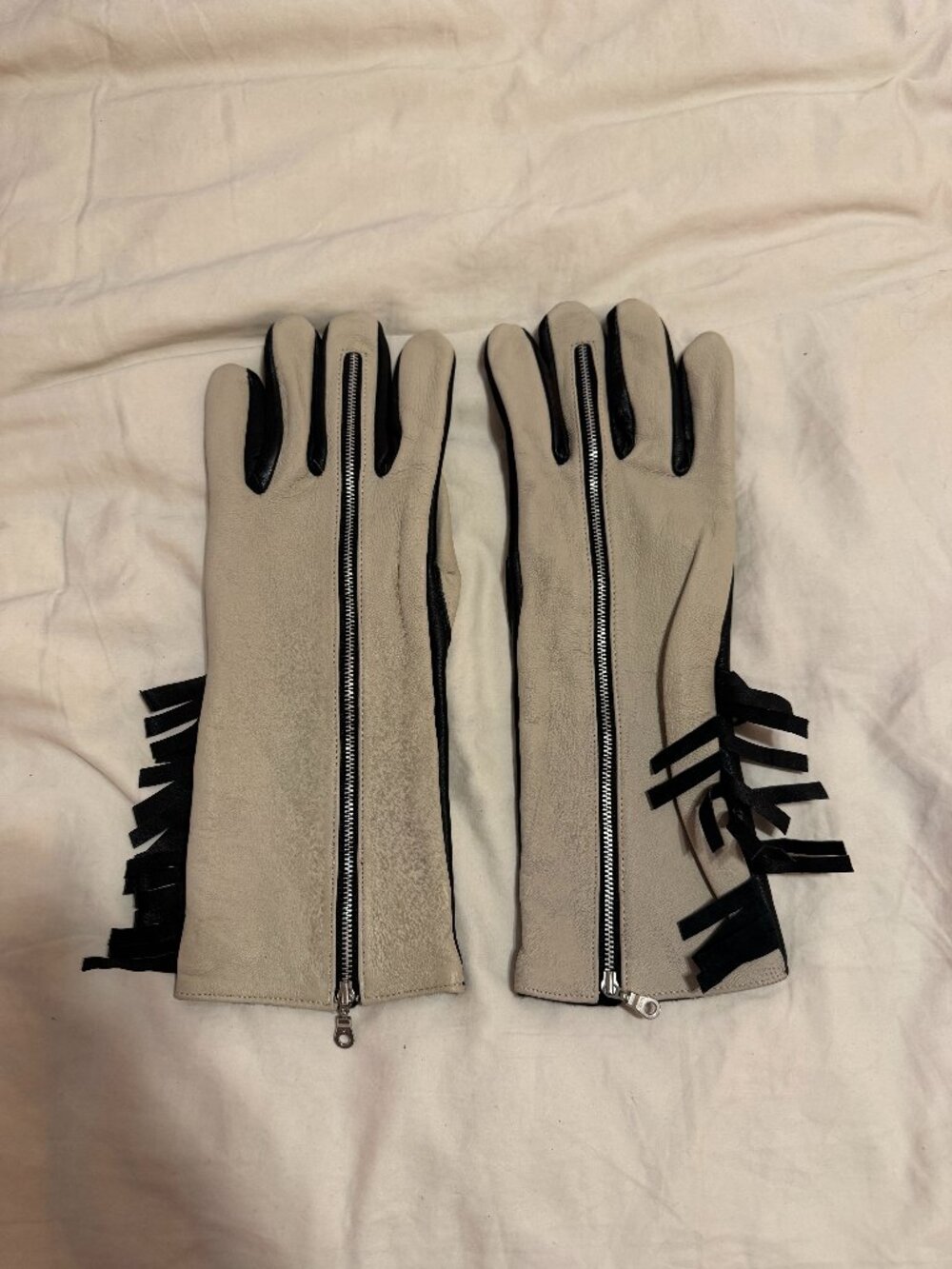 Youths In Balaclava Leather Fringed Gloves